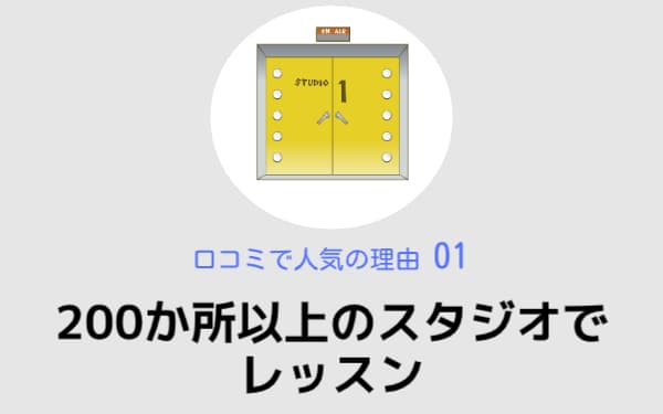 200か所以上のスタジオでレッスン,椿音楽教室,口コミで人気の理由01